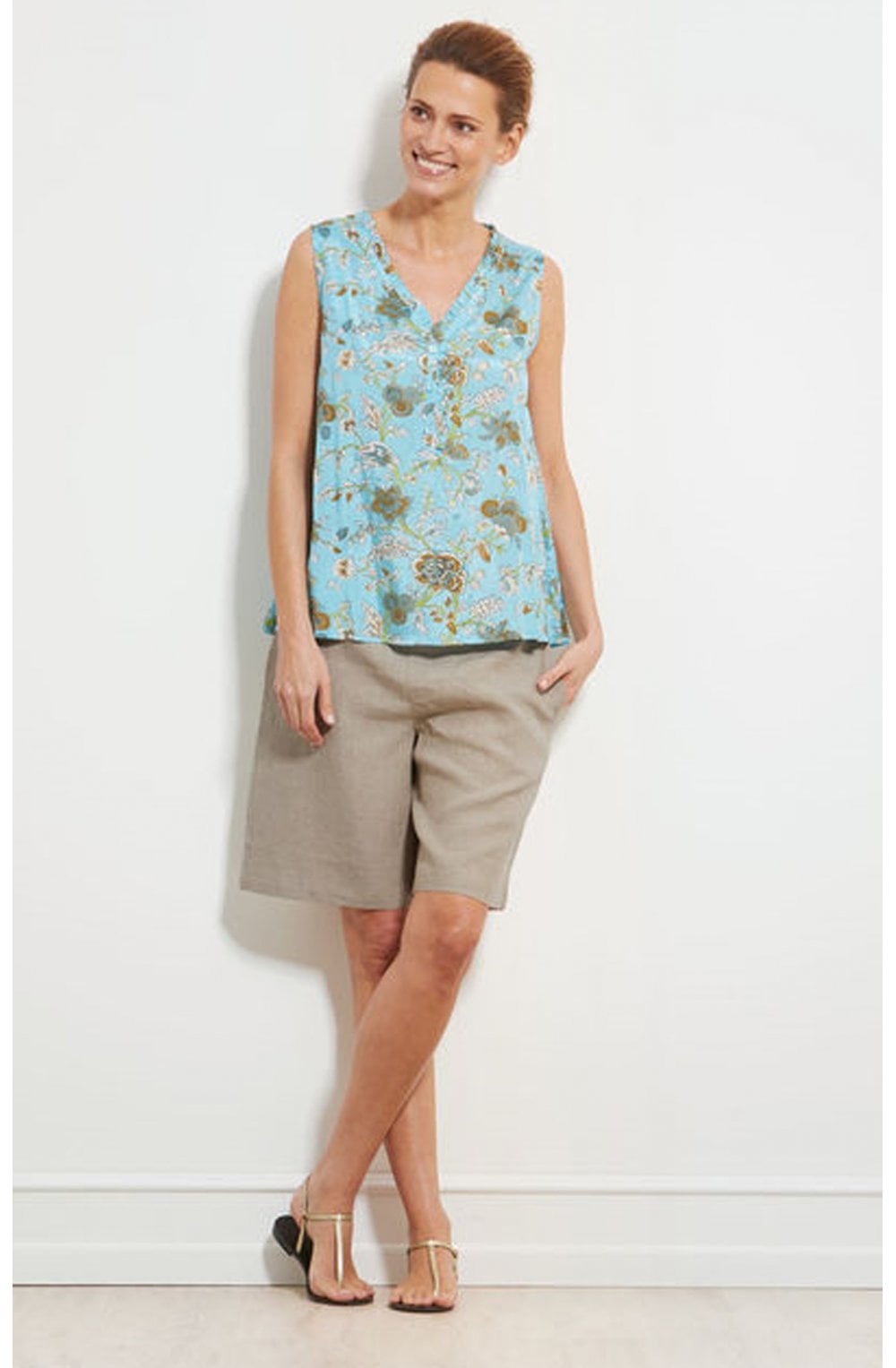 Editta Floral Sleeveless Top