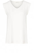 Edwina White Jersey Top