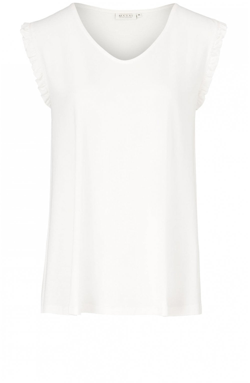 Edwina White Jersey Top