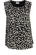 Elisa Abstract Floral Bud Print Vest Top