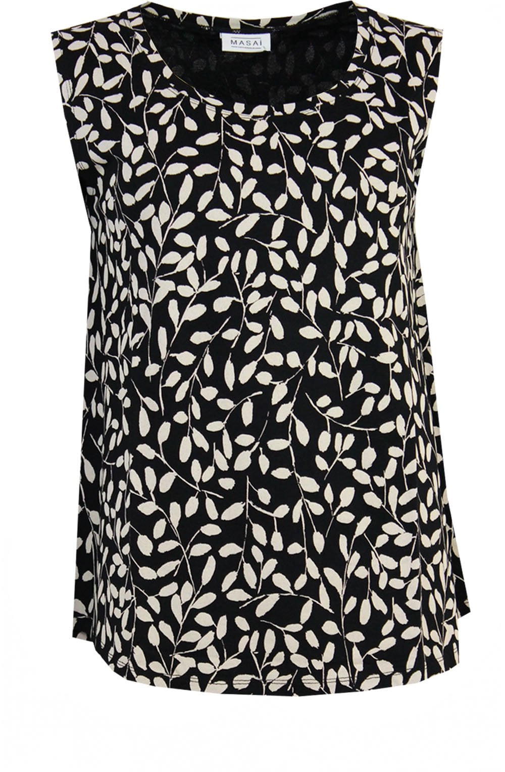 Elisa Abstract Floral Bud Print Vest Top