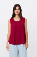 Elisa Beet Red Jersey Top