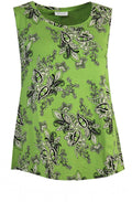 Elisa Green Paisley Print Vest Top
