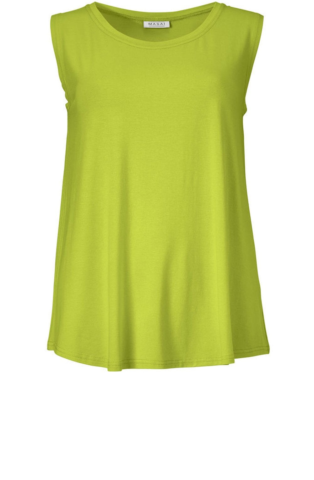 Elisa Lime Sleeveless Jersey Top