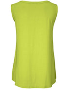 Elisa Lime Sleeveless Jersey Top