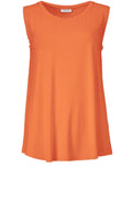 Elisa Orange Sleeveless Top
