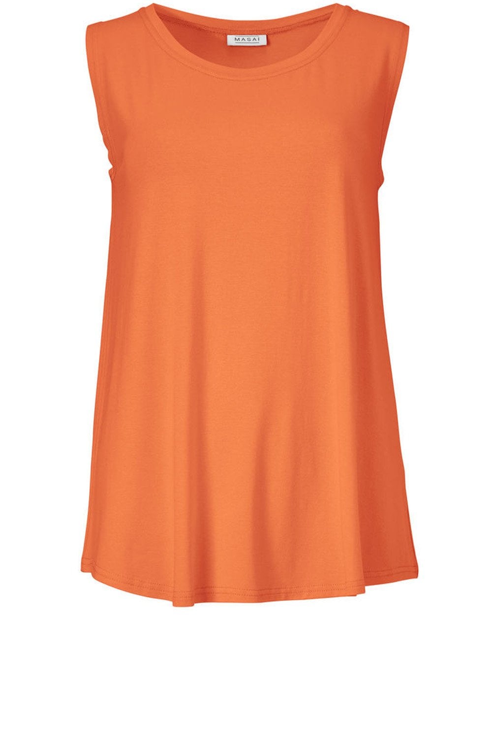 Elisa Orange Sleeveless Top
