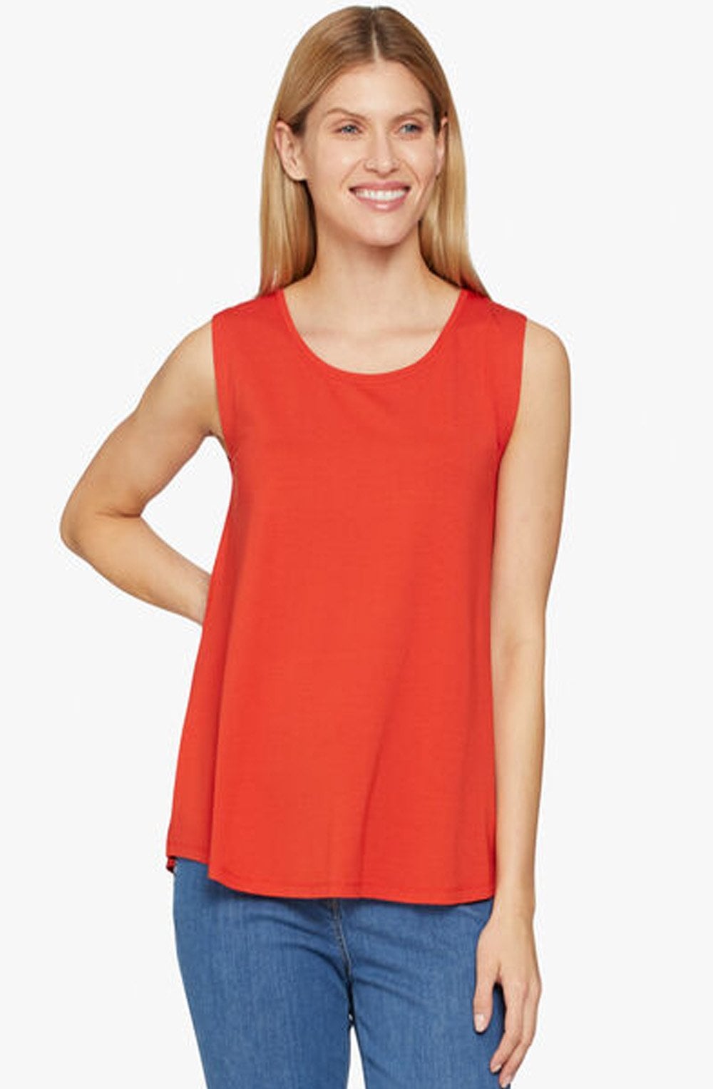 Elisa Poppy Jersey Top