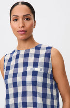 Elivia Gingham Print Sleeveless Top