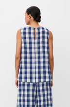 Elivia Gingham Print Sleeveless Top