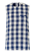 Elivia Gingham Print Sleeveless Top