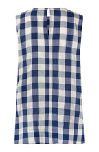 Elivia Gingham Print Sleeveless Top