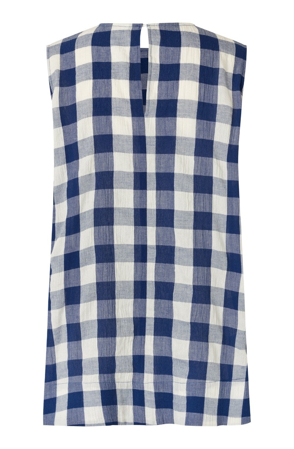 Elivia Gingham Print Sleeveless Top