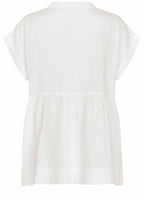 Eloisa White Seersucker Blouse