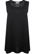 Elta Black Sleeveless Top