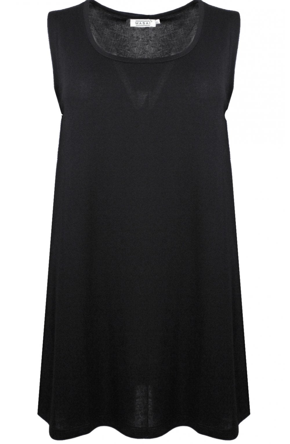 Elta Black Sleeveless Top