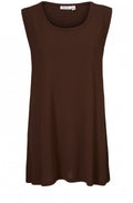 Elta Coffee Sleeveless Top