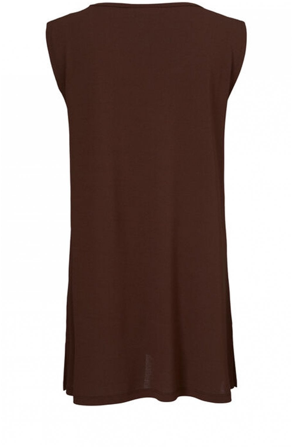 Elta Coffee Sleeveless Top
