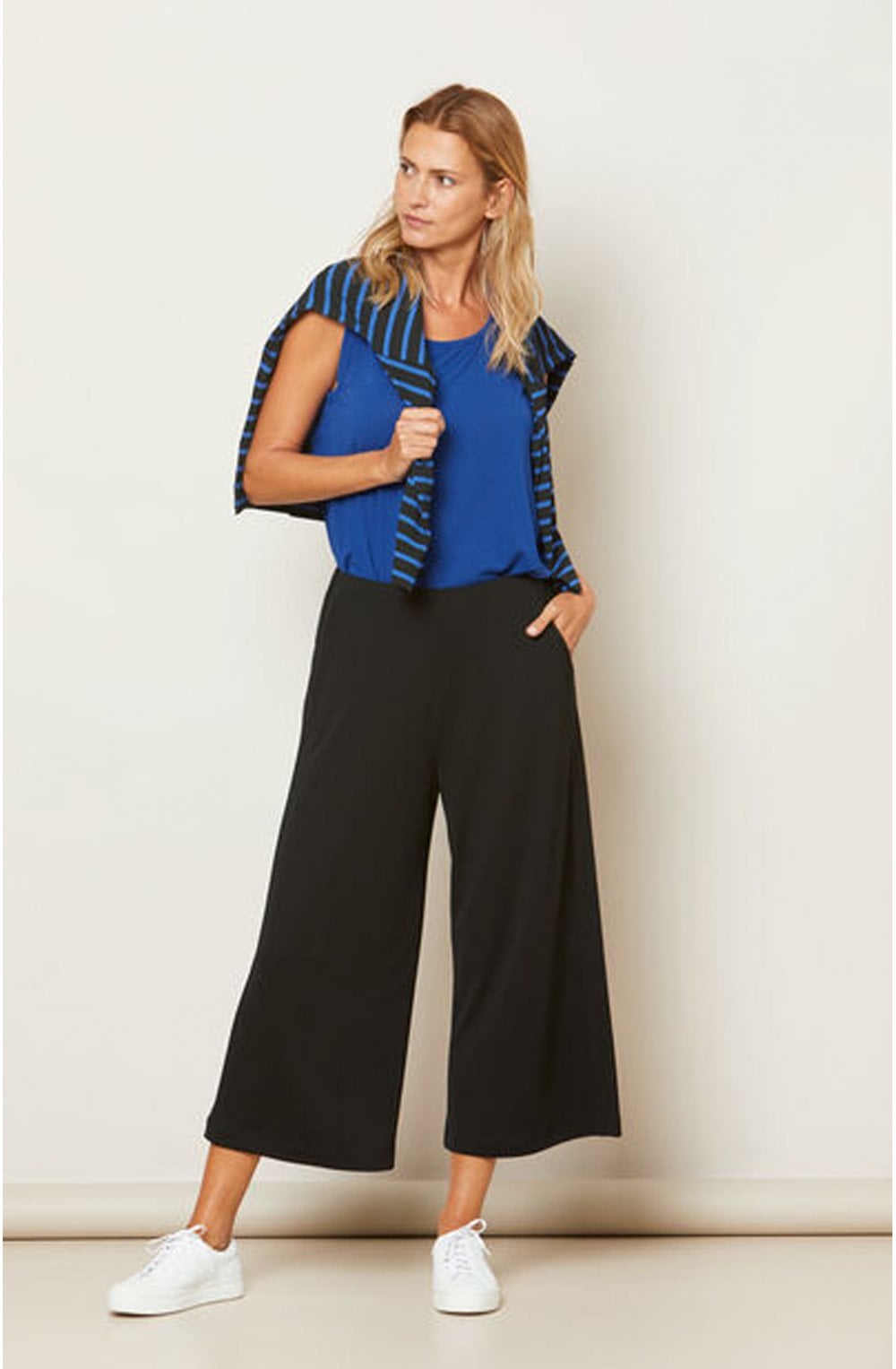 Elta Royal Blue Sleeveless Top