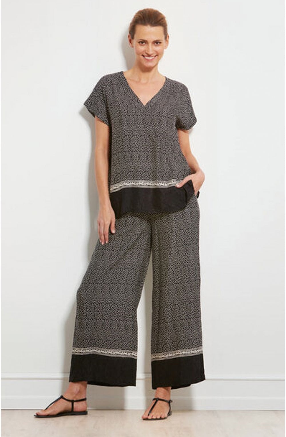 Elvira Dot Print Top