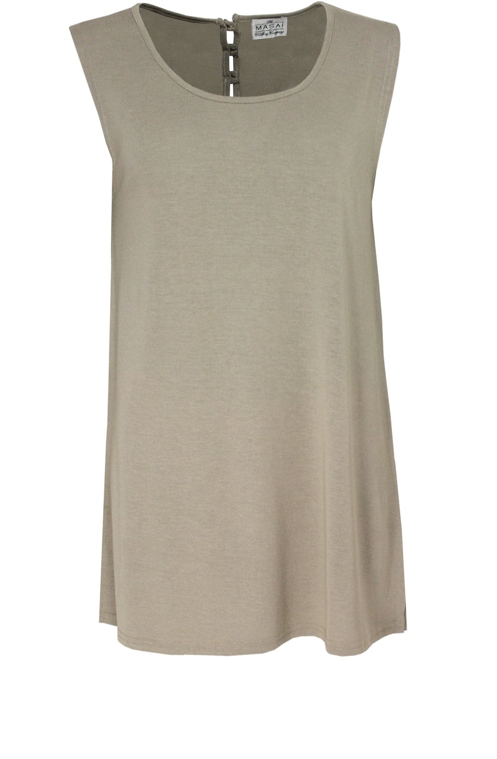Emba Khaki Long Line Top