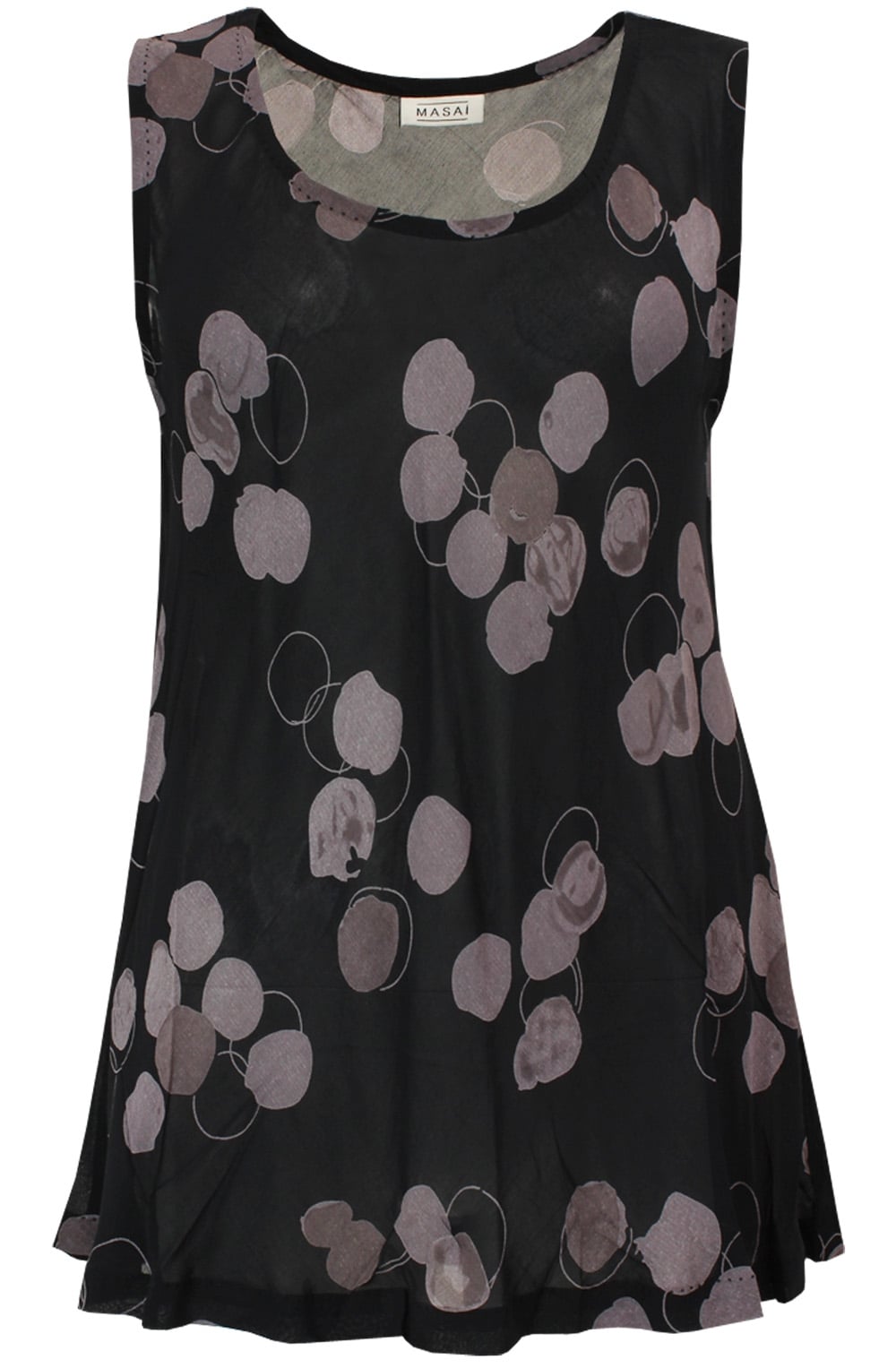 Emery Patterned Sheer Top