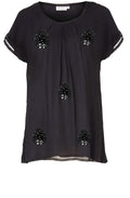 Enya Chiffon Sequin Detail Top