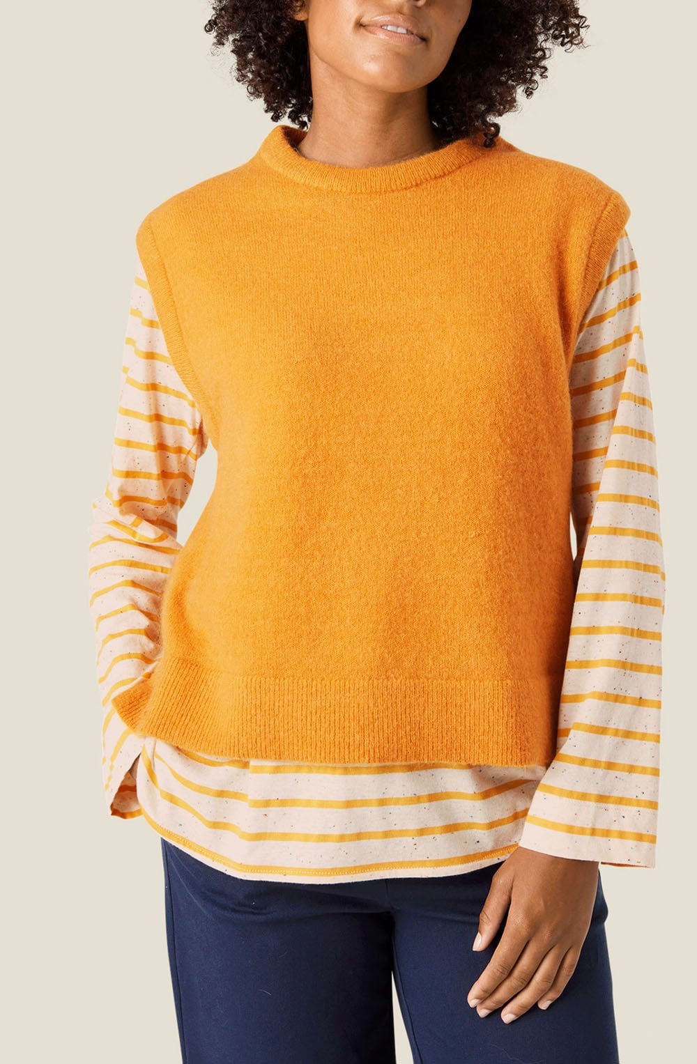 Fabel Saffron Knitted Slip Over