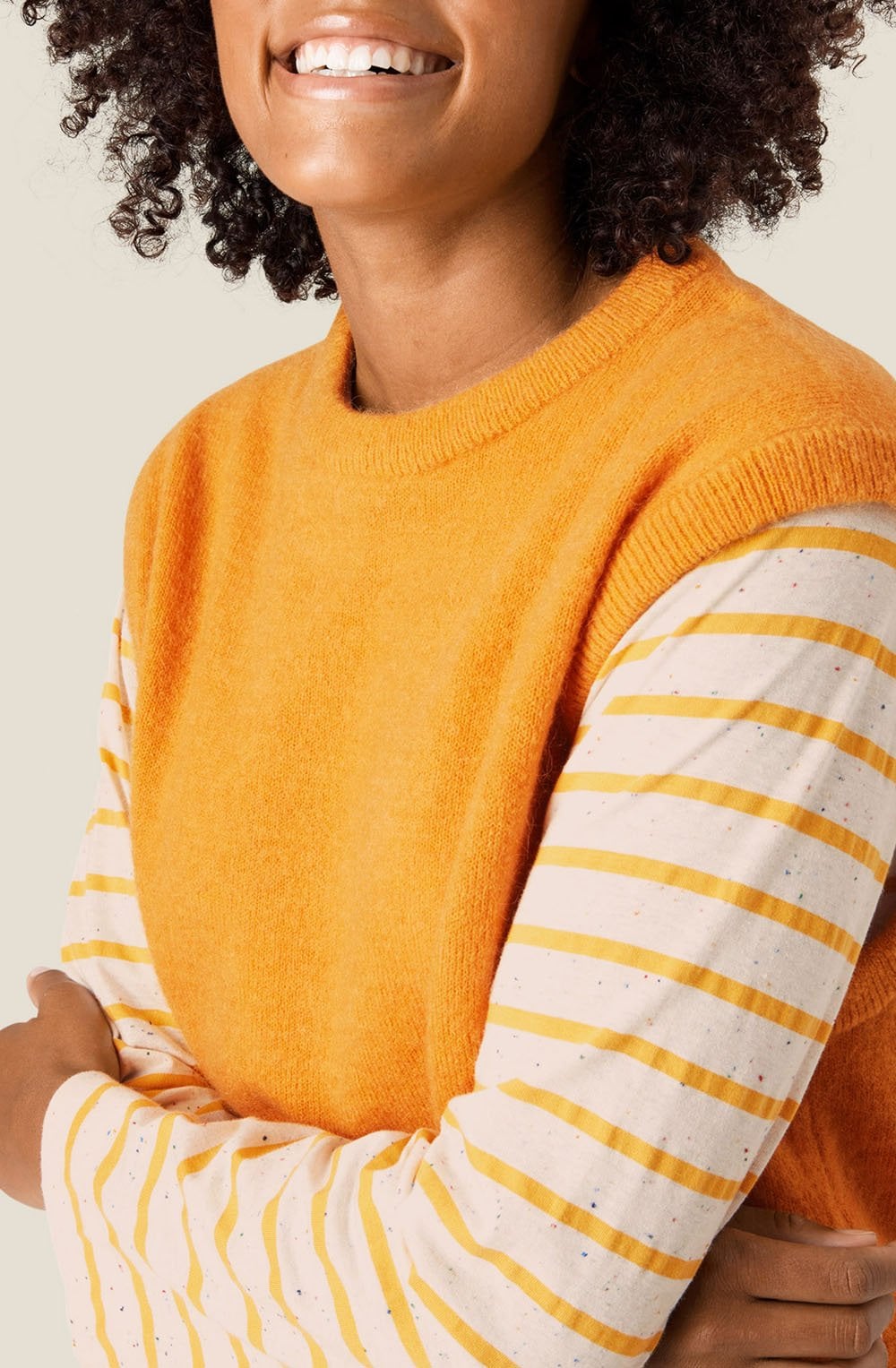 Fabel Saffron Knitted Slip Over