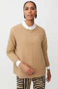 Fabrice Travertine Knitted Stripe Jumper
