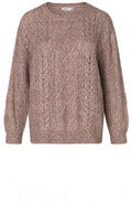 Fadi Dusky Orchid Cable Knit Jumper