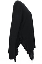 Fadumo Black Ruffle Jumper
