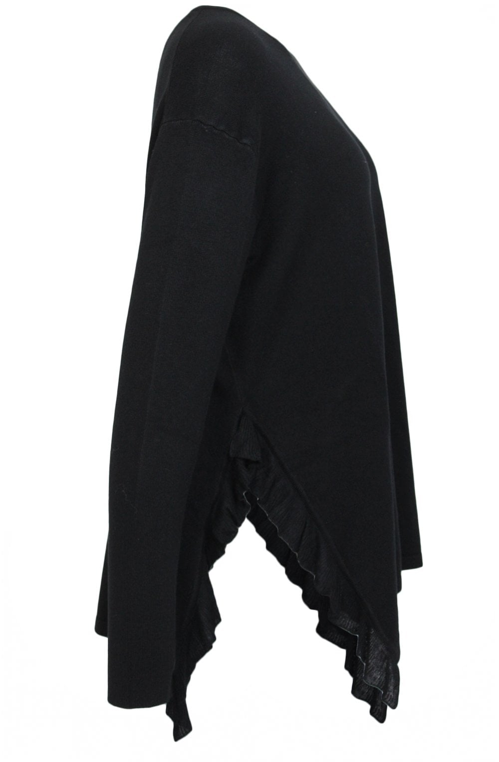 Fadumo Black Ruffle Jumper