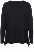 Fadumo Black Ruffle Jumper