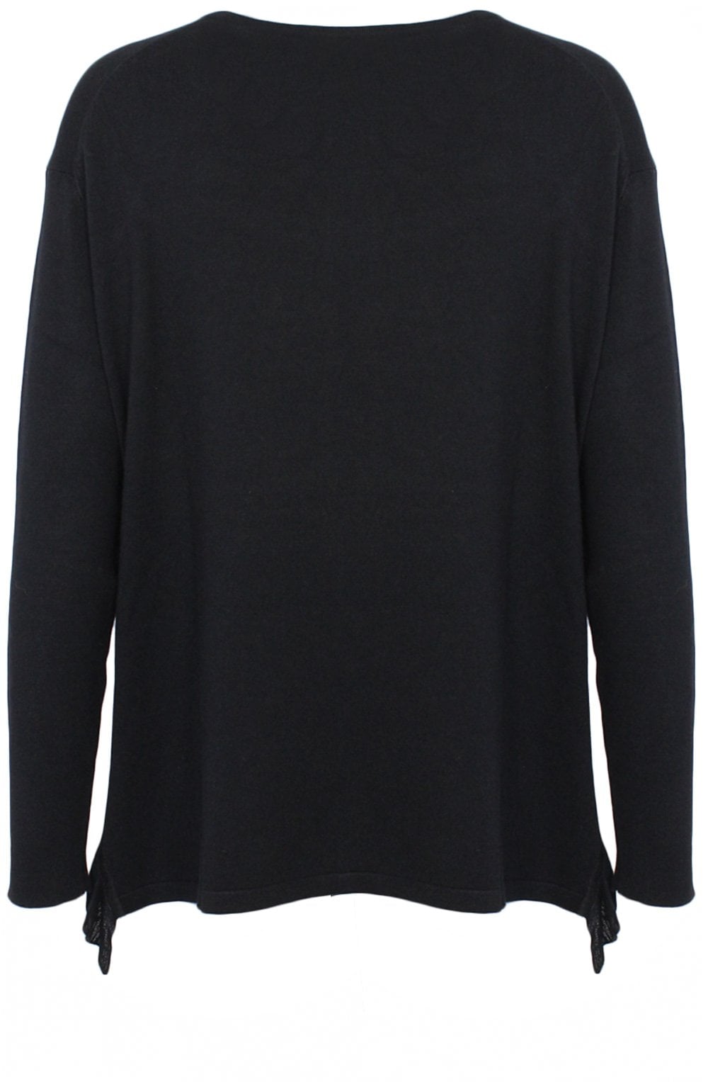 Fadumo Black Ruffle Jumper
