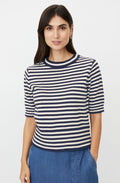 Faeleen Navy Striped Knit Jumper