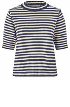 Faeleen Navy Striped Knit Jumper