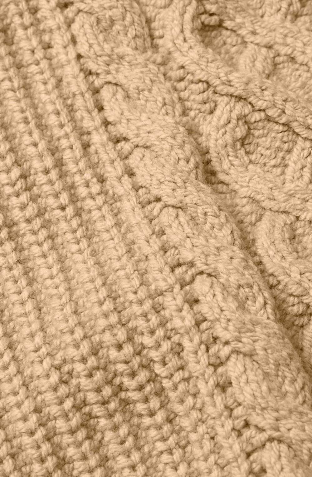 Falvra Travertine Cable Knit Jumper