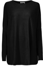 Fanasi Black Thin Knit Jumper