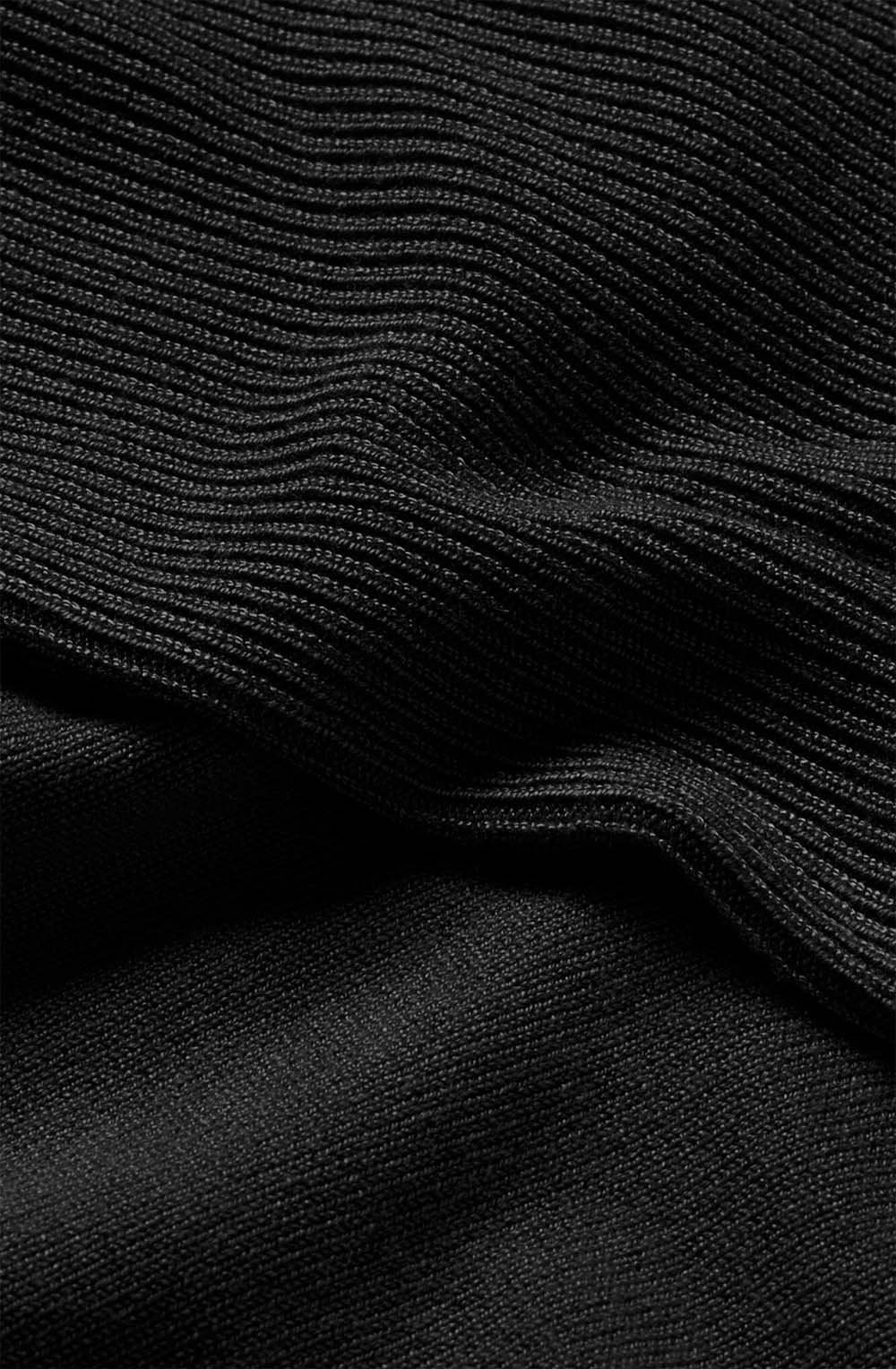 Fanasi Black Thin Knit Jumper