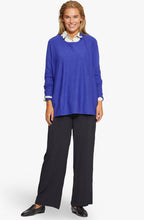 Fanasi Blue Fine Knit Jumper