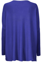 Fanasi Blue Fine Knit Jumper