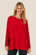 Fanasi Haute Red Knit Jumper