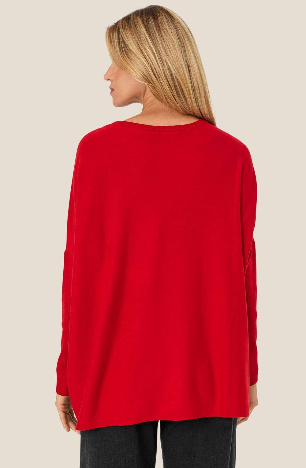 Fanasi Haute Red Knit Jumper
