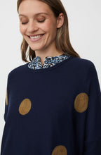 Fanasi Navy Blazer Polka Dot Jumper