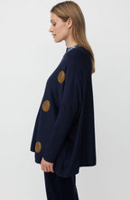 Fanasi Navy Blazer Polka Dot Jumper
