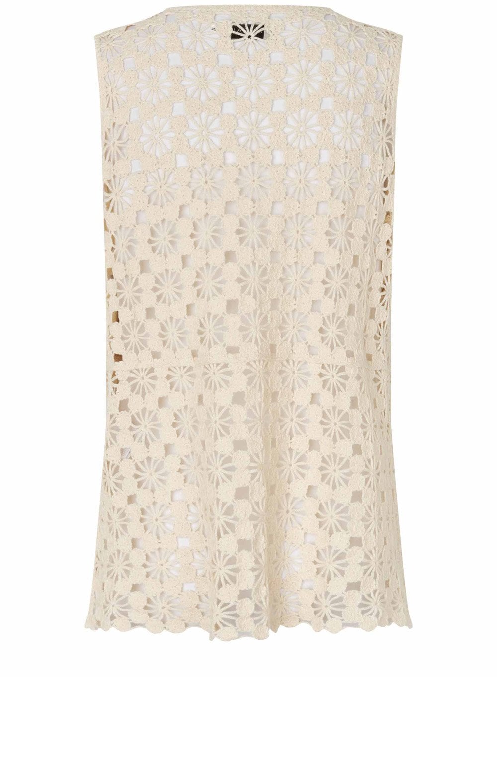 Fanelis Fog Crochet Sleeveless Top