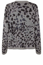 Faren Grey and Black Animal Print Jumper