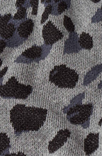 Faren Grey and Black Animal Print Jumper