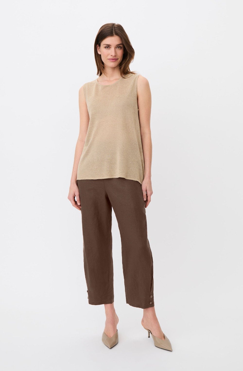 Farilynn Super Fine Knit Wind Chime Shimmer Top